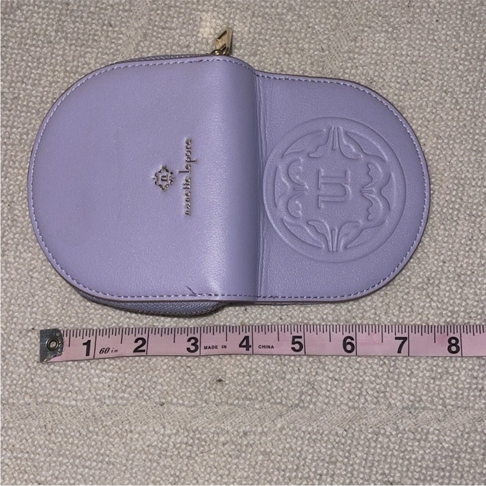 Nanette Lepore Lavender Embossed Coin Purse - Picture 10 of 10